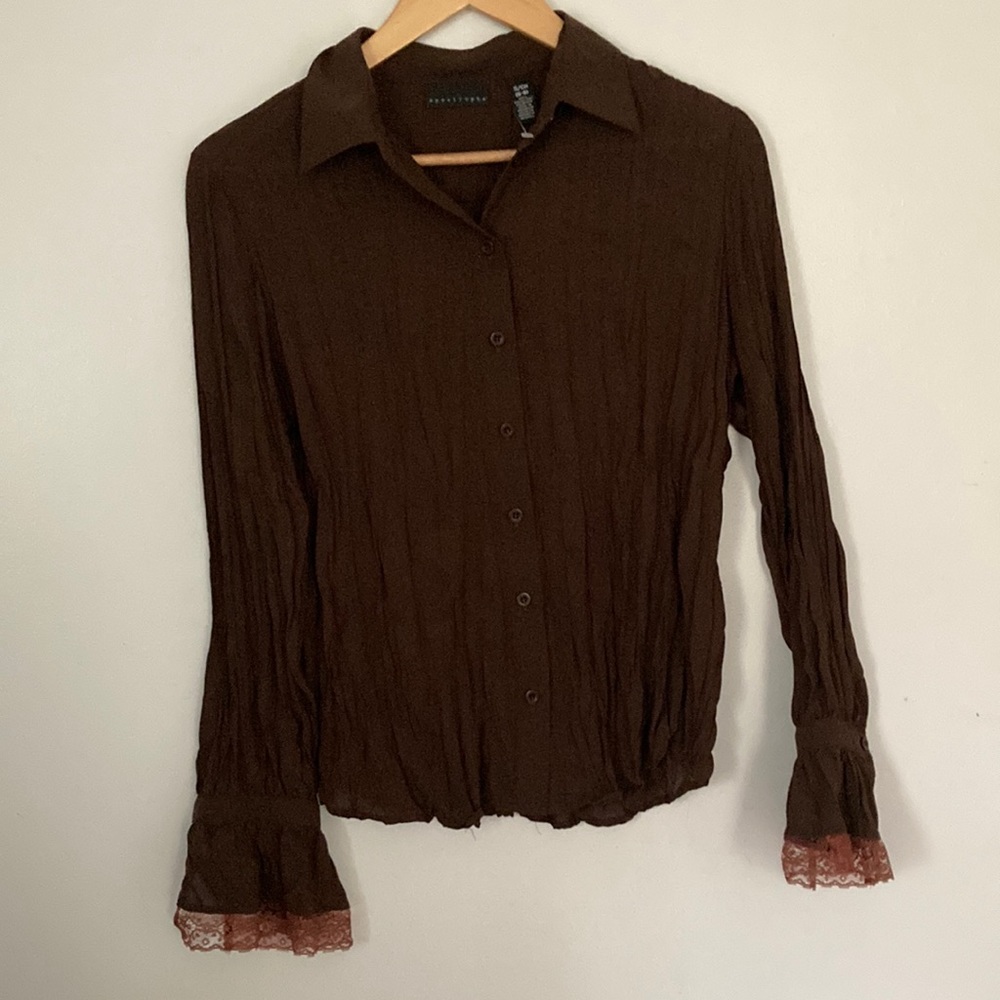 Brown Apostrophe blouse